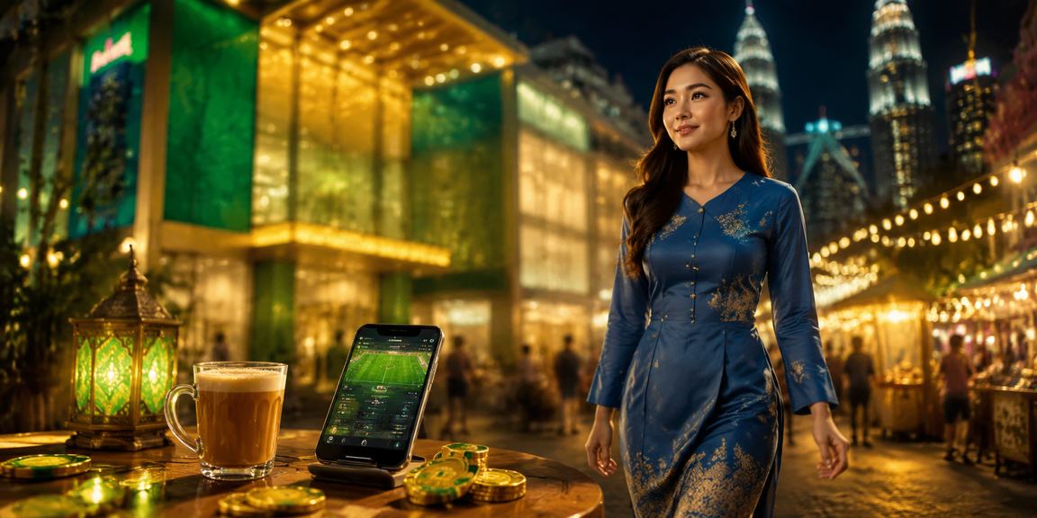 Pengguna Kuala Lumpur menyemak soalan lazim mm2h menggunakan kasino mudah alih sambil berpakaian baju kurung