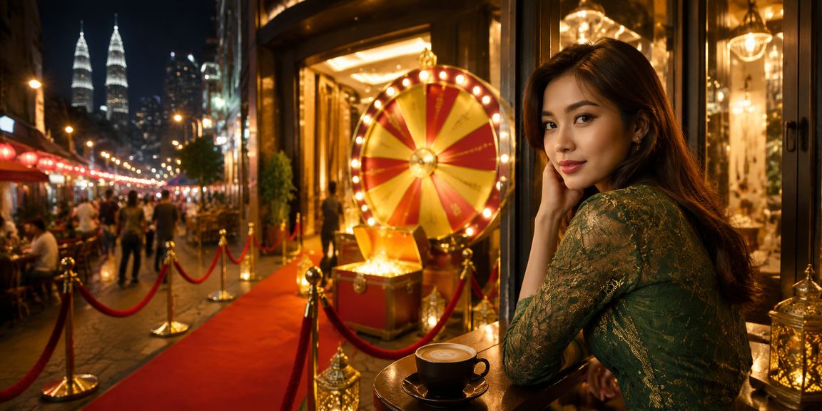 Meja Roulette suasana Hari Raya di Kuala Lumpur